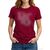 Фотография Футболка женская Лето 267 бордовий (5 шт. р.сетка M-3XL) "Алия" недорого оптом от прямого поставщика