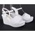 Фотография Босоножки женские летние Лето 15004 white (8 пар р.36-40) "Violeta" недорого оптом от прямого поставщика, изображение 2