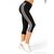 Фотография Капри женские Лето 066 чорний (4 шт. р.сетка 2XL-5XL) "Sport style" недорого оптом от прямого поставщика, изображение 2