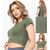 Фотография Топ женский Лето T54 хакі (6 шт. р.сетка S-XL) "Sport style" недорого оптом от прямого поставщика, изображение 2
