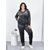 Спортивний костюм жіночий на блискавці велюр батал 54(2XL),56(3XL),58(4XL) (6кв) "NOWEMBER", зображення 6