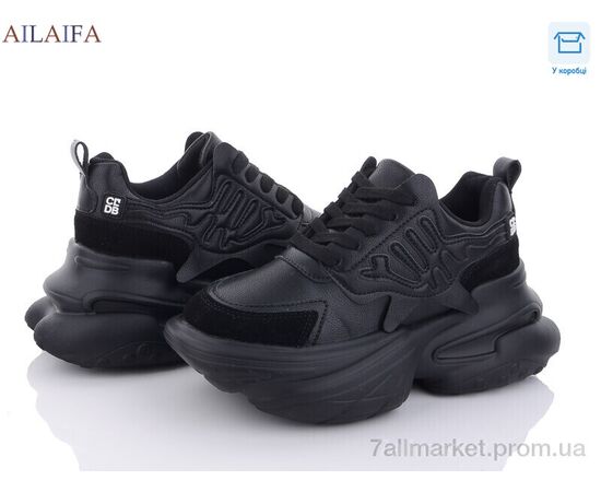 Кроссовки женские модные Весна/осень 8209 black (6 пар р.36-41) "Ailaifa" недорого оптом от прямого поставщика Фотография Кроссовки женские модные Весна/осень 8209 black (6 пар р.36-41) "Ailaifa" недорого оптом от прямого поставщика