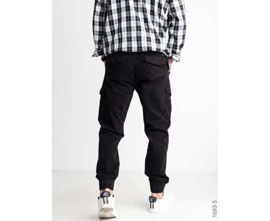 Джоґери чоловічі 1693 black р.29-31 "Seven Group" недорого оптом від прямого постачальника, зображення 2 Джоґери чоловічі 1693 black р.29-31 "Seven Group" недорого оптом від прямого постачальника, зображення 2