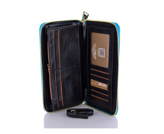 Кошелёк женский JE10302-12 blue р.20*11*3 "Trendshop" недорого оптом от прямого поставщика, изображение 2 Фотография Кошелёк женский JE10302-12 blue р.20*11*3 "Trendshop" недорого оптом от прямого поставщика, изображение 2