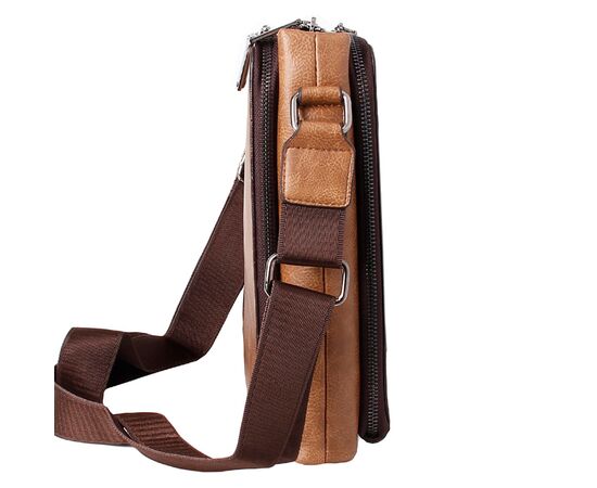 Фотография Барсетка мужская 54379 brown р.23*26*7 "Trendshop" недорого оптом от прямого поставщика, изображение 2