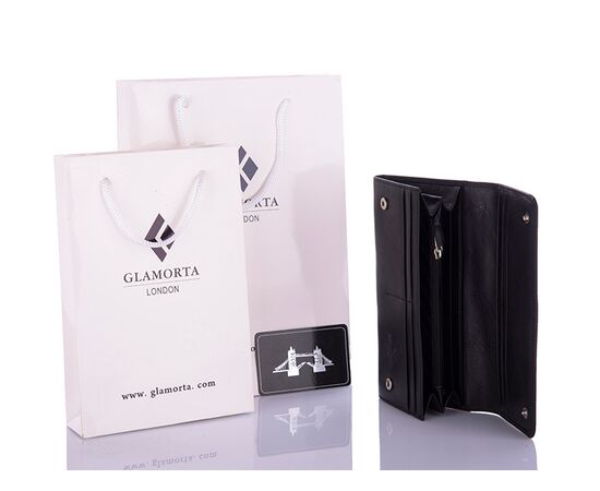 Кошелёк женский B010-BF4 black р.18*9*3 "Glamorta" недорого оптом от прямого поставщика, изображение 2 Фотография Кошелёк женский B010-BF4 black р.18*9*3 "Glamorta" недорого оптом от прямого поставщика, изображение 2