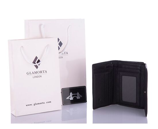 Фотография Кошелёк мужской B002-36 black р.13*9*3 "Glamorta" недорого оптом от прямого поставщика, изображение 2