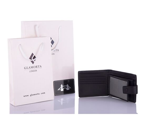 Фотография Кошелёк мужской B010-802 black р.11*9*2 "Glamorta" недорого оптом от прямого поставщика, изображение 2