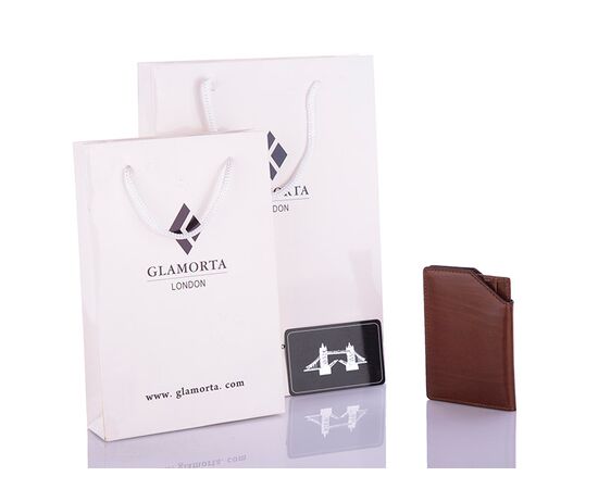 Фотография Визитница мужская B019-2316 brown р.10*7*0.5 "Glamorta" недорого оптом от прямого поставщика, изображение 2