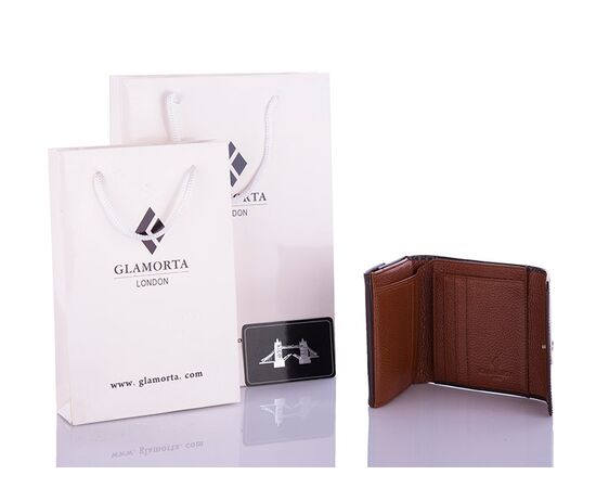 Фотография Кошелёк мужской B058-34 brown р.11*9*2 "Glamorta" недорого оптом от прямого поставщика, изображение 2