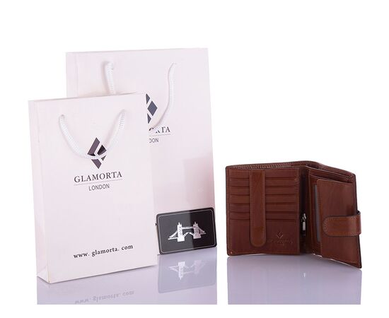 Фотография Кошелёк мужской B070-802 brown р.11*10*2 "Glamorta" недорого оптом от прямого поставщика, изображение 2