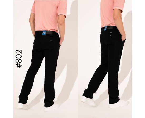 Чоловічі брюки 802 black р.28-34 "Seven Group" недорого оптом від прямого постачальника, зображення 2 Чоловічі брюки 802 black р.28-34 "Seven Group" недорого оптом від прямого постачальника, зображення 2