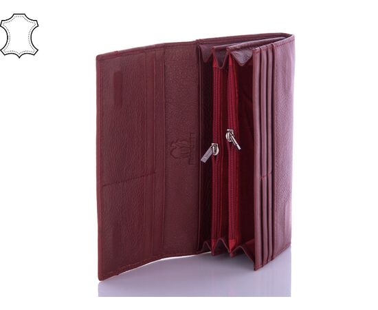 Кошелёк женский K515-H09 wine-red кожа р.17*8*3 "Trendshop" недорого оптом от прямого поставщика, изображение 2 Фотография Кошелёк женский K515-H09 wine-red кожа р.17*8*3 "Trendshop" недорого оптом от прямого поставщика, изображение 2