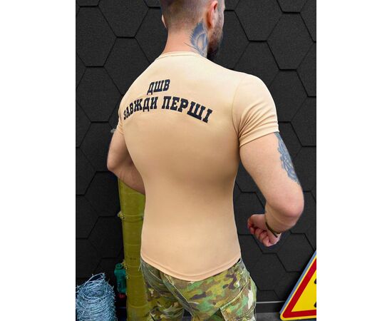 Футболка чоловіча 93 beige р.M-3XL "Madoka" недорого оптом від прямого постачальника, зображення 2 Футболка чоловіча 93 beige р.M-3XL "Madoka" недорого оптом від прямого постачальника, зображення 2