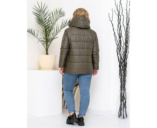 Куртка женская демисезонная 021 khaki р.48-58 "Bulavka" недорого оптом от прямого поставщика, изображение 2 Фотография Куртка женская демисезонная 021 khaki р.48-58 "Bulavka" недорого оптом от прямого поставщика, изображение 2