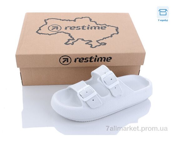Шлепки женские облегченные Лето TWL22034 white (24 пар р.35-39) "Restime" недорого оптом от прямого поставщика Фотография Шлепки женские облегченные Лето TWL22034 white (24 пар р.35-39) "Restime" недорого оптом от прямого поставщика
