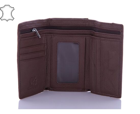 Кошелёк женский K711-H09 coffee кожа р.5*3*1 "Trendshop" недорого оптом от прямого поставщика, изображение 2 Фотография Кошелёк женский K711-H09 coffee кожа р.5*3*1 "Trendshop" недорого оптом от прямого поставщика, изображение 2