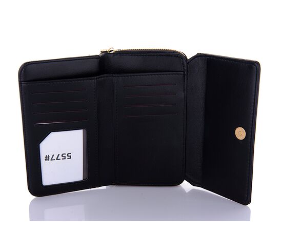 Кошелёк женский 5577 black р.17*11*4 "Trendshop" недорого оптом от прямого поставщика, изображение 2 Фотография Кошелёк женский 5577 black р.17*11*4 "Trendshop" недорого оптом от прямого поставщика, изображение 2
