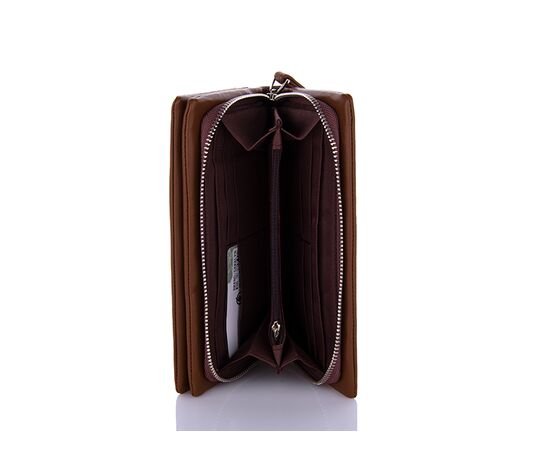 Кошелёк женский CTRY377 brown р.20*11*4 "Trendshop" недорого оптом от прямого поставщика, изображение 2 Фотография Кошелёк женский CTRY377 brown р.20*11*4 "Trendshop" недорого оптом от прямого поставщика, изображение 2