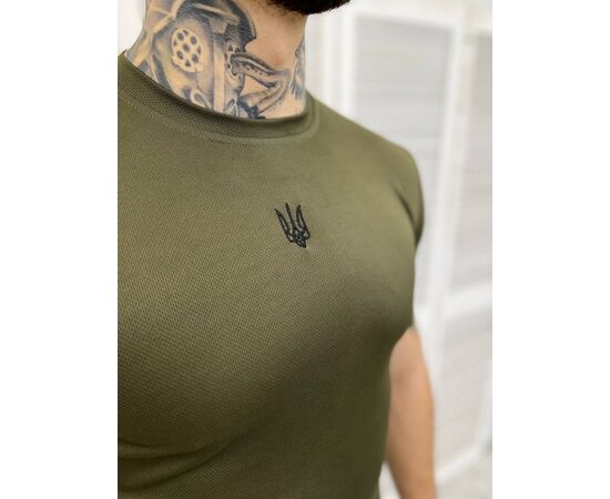 Футболка чоловіча 16 khaki р.M-3XL "Madoka" недорого оптом від прямого постачальника, зображення 2 Футболка чоловіча 16 khaki р.M-3XL "Madoka" недорого оптом від прямого постачальника, зображення 2