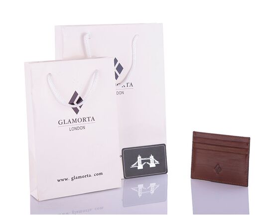 Фотография Визитница мужская B019-736-1 brown р.10*8*0.5 "Glamorta" недорого оптом от прямого поставщика, изображение 2