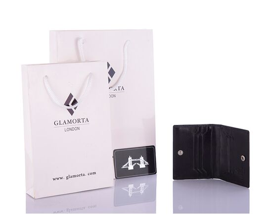 Фотография Визитница мужская B019-738 black р.10*8*0.5 "Glamorta" недорого оптом от прямого поставщика, изображение 2