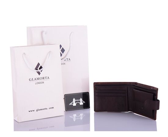 Фотография Кошелёк мужской B029-801 brown р.11*9*3 "Glamorta" недорого оптом от прямого поставщика, изображение 2