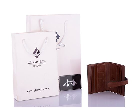 Фотография Визитница мужская DV01-10 brown р.8*10*1 "Glamorta" недорого оптом от прямого поставщика, изображение 2