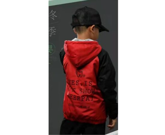 Фотография Куртка детская демисезонная на мальчика 1156 red р.100-130 "Bravo" недорого оптом от прямого поставщика, изображение 2