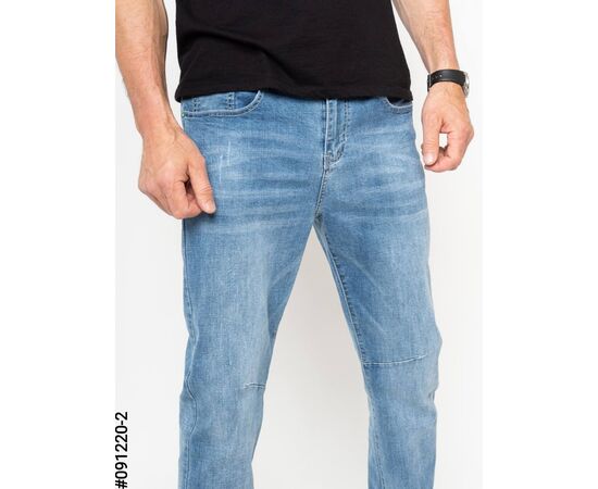 Джинси чоловічі 091220-2 l.blue р.29-34 "Seven Group" недорого оптом від прямого постачальника, зображення 2