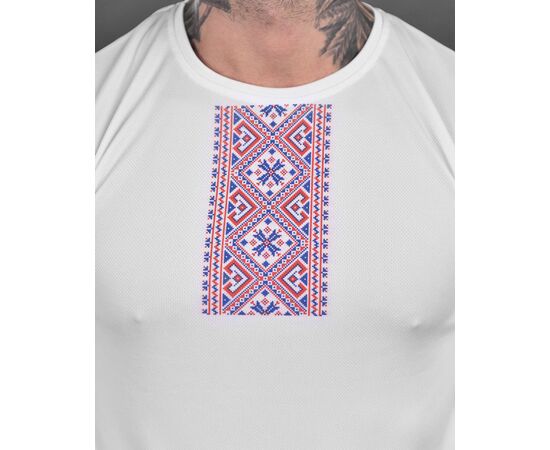 Футболка чоловіча 354 white Coolmax р.M-3XL "Madoka" недорого оптом від прямого постачальника, зображення 2