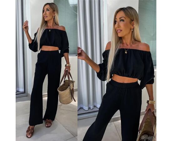 Фотография Костюм женский 061 black р.42-48 "Tori" недорого оптом от прямого поставщика, изображение 2