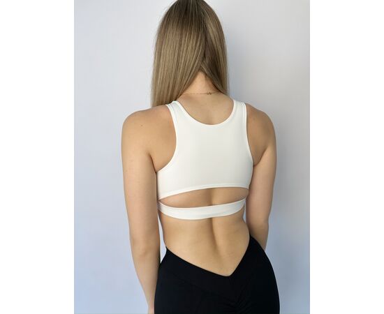 Топ жіночий SW1 white р.S-L "Sportswear" недорого оптом від прямого постачальника, зображення 2