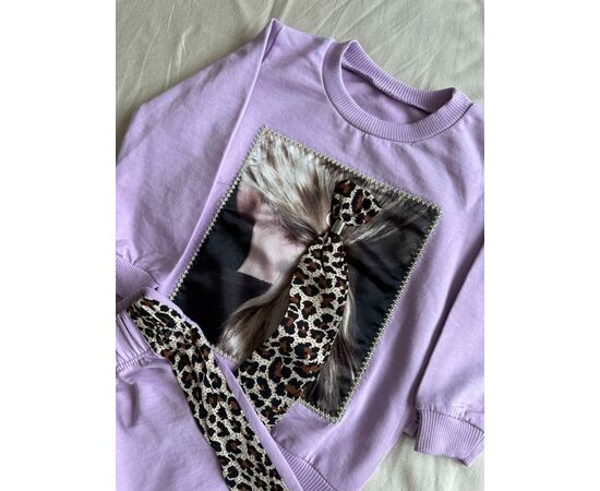 Фотография Костюм детский спортивный на девочку 322 lilac р.2-5 "BURATINO" недорого оптом от прямого поставщика, изображение 2