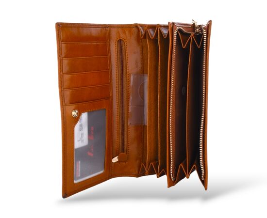 Кошелёк женский 5248-590-4 brown р.20*10*3 "Trendshop" недорого оптом от прямого поставщика, изображение 2 Фотография Кошелёк женский 5248-590-4 brown р.20*10*3 "Trendshop" недорого оптом от прямого поставщика, изображение 2