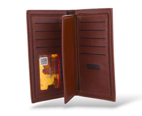 Гаманець чоловічий S8805-3 brown р.18*9*2 "Trendshop" недорого оптом від прямого постачальника, зображення 2 Гаманець чоловічий S8805-3 brown р.18*9*2 "Trendshop" недорого оптом від прямого постачальника, зображення 2