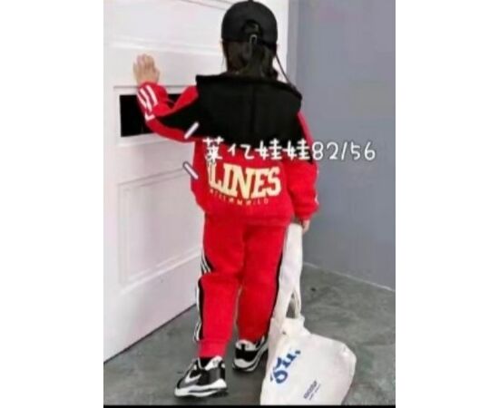 Костюм дитячий спортивний теплий на дівчинку 82156 red р.80-104 "Gold Kids" недорого оптом від прямого постачальника, зображення 2 Костюм дитячий спортивний теплий на дівчинку 82156 red р.80-104 "Gold Kids" недорого оптом від прямого постачальника, зображення 2