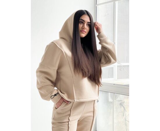 Костюм спортивний жіночий 55-11 beige р.42-52 "Adam&Eva" недорого оптом від прямого постачальника, зображення 2 Костюм спортивний жіночий 55-11 beige р.42-52 "Adam&Eva" недорого оптом від прямого постачальника, зображення 2