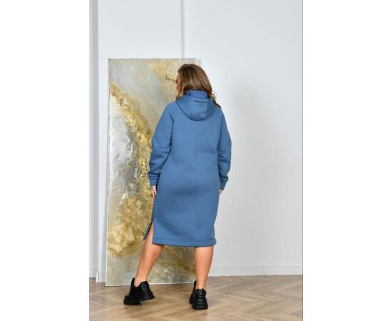 Платье тёплое женское 4072 blue р.52-58 "Iren Veles" недорого оптом от прямого поставщика, изображение 2 Фотография Платье тёплое женское 4072 blue р.52-58 "Iren Veles" недорого оптом от прямого поставщика, изображение 2