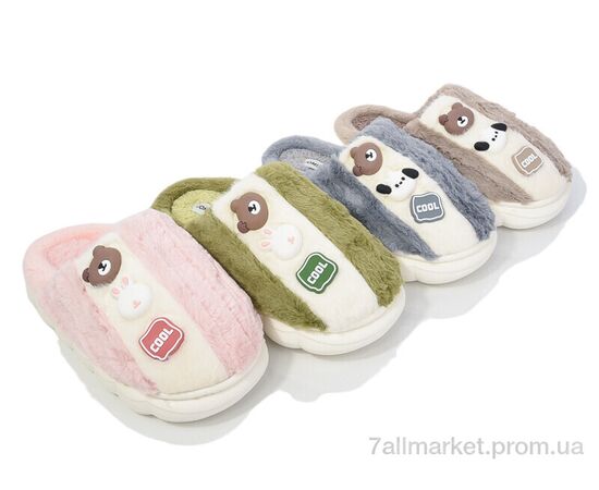 Тапки детские домашние зима MB9751 mix (12 пар р.30-35) "Deshman" недорого оптом от прямого поставщика Фотография Тапки детские домашние зима MB9751 mix (12 пар р.30-35) "Deshman" недорого оптом от прямого поставщика