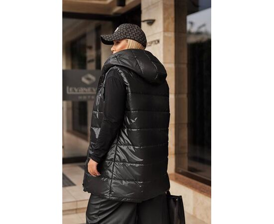 Жилетка женская 028 black р.48-54 "Bulavka" недорого оптом от прямого поставщика, изображение 2 Фотография Жилетка женская 028 black р.48-54 "Bulavka" недорого оптом от прямого поставщика, изображение 2
