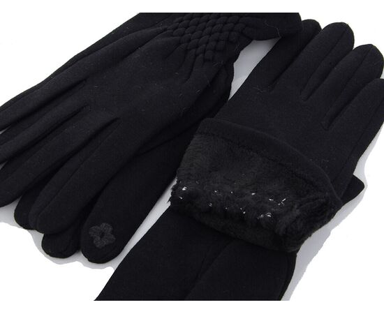 Перчатки утеплённые женские 1-06 black р.6.5-8.5 "Serj" недорого оптом от прямого поставщика, изображение 2 Фотография Перчатки утеплённые женские 1-06 black р.6.5-8.5 "Serj" недорого оптом от прямого поставщика, изображение 2