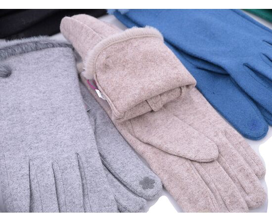 Фотография Перчатки утеплённые женские B5 black р.6.5-8.5 "Serj" недорого оптом от прямого поставщика, изображение 2