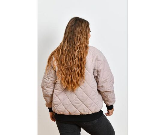 Куртка женская демисезонная 4025 beige р.48-54 "Iren Veles" недорого оптом от прямого поставщика, изображение 2 Фотография Куртка женская демисезонная 4025 beige р.48-54 "Iren Veles" недорого оптом от прямого поставщика, изображение 2