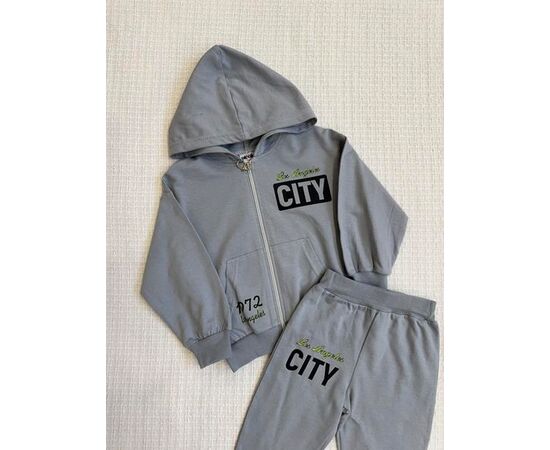 Фотография Костюм детский спортивный на девочку 447 grey р.3-6 "BURATINO" недорого оптом от прямого поставщика, изображение 2
