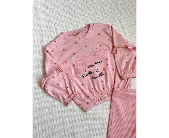 Костюм дитячий спортивний на дівчинку 452 pink р.3-6 "BURATINO" недорого оптом від прямого постачальника, зображення 2