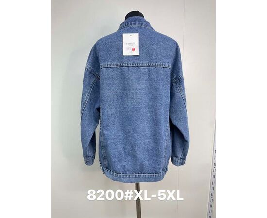 Куртка жіноча демісезонна 8200 blue р.XL-5XL "Jacket" недорого оптом від прямого постачальника, зображення 2