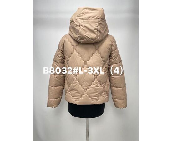 Фотография Куртка женская демисезонная B8032 beige р.L-3XL "Jacket" недорого оптом от прямого поставщика, изображение 2