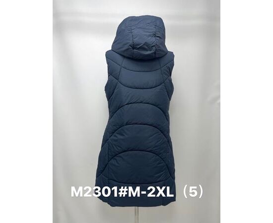 Жилетка жіноча M2301 navy р.M-2XL "Jacket" недорого оптом від прямого постачальника, зображення 2 Жилетка жіноча M2301 navy р.M-2XL "Jacket" недорого оптом від прямого постачальника, зображення 2