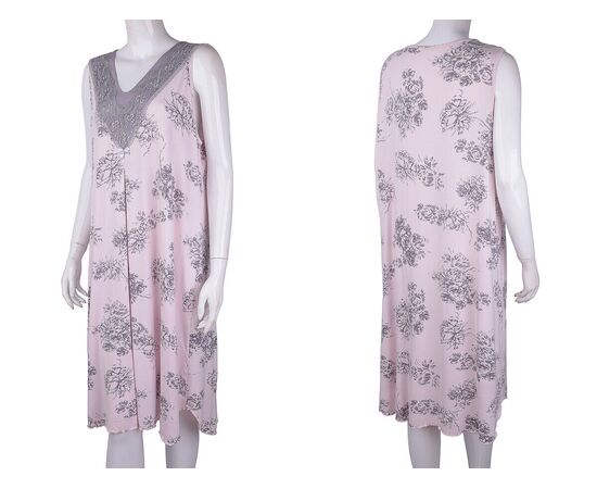 Ночнушка женская 10544 pink р.2XL-5XL "Textile" недорого оптом от прямого поставщика, изображение 3 Фотография Ночнушка женская 10544 pink р.2XL-5XL "Textile" недорого оптом от прямого поставщика, изображение 3